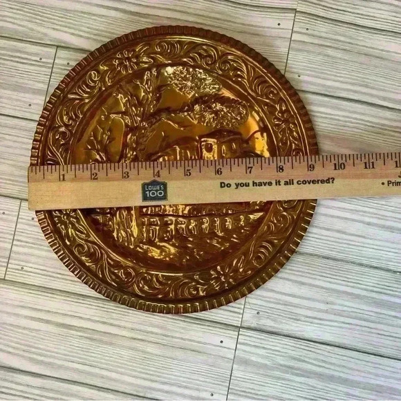 Set of Vintage Copper Plate Wall Decor - Picture 10 of 10